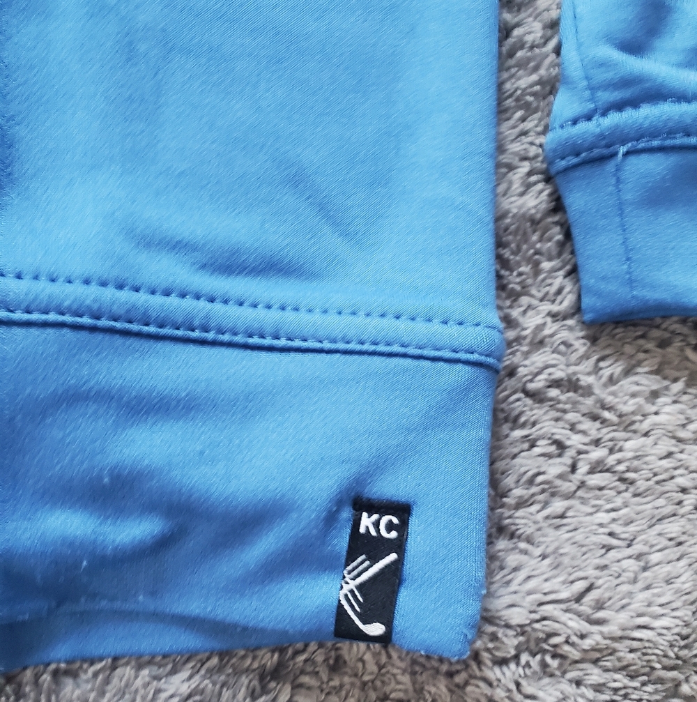 *NWT* Kenneth Cole Men's Golf Hoodie Shape Retention Stretch Light Blue, Small - Picture 4 of 12